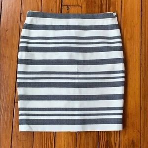 ❌SOLD❌ J. Crew Blue and White Pencil Skirt
